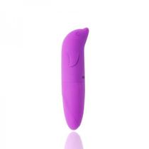 Vibrador Ponto G Aveludado Formato Golfinho Preto Vibrador Ponto G Aveludado Formato Golfinho Preto