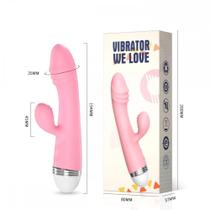 Vibrador Ponto G com Estimulador de Clitóris com 10 Funções de Vibração Vip Mix