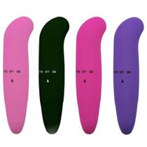 Vibrador ponto g em abs com textura aveludada Vibrador ponto g em abs com textura aveludada