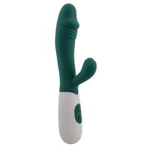 Vibrador Ponto G Feminino Estimulador De Clitóris Ryan 10 Modos Silicone Macio Verde Sex Shop