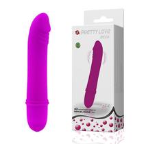 Vibrador Puro Silicone Atóxico com 10 Níveis de Vibração - BECK - Roxo - Pretty Love - 5413