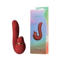 Vibrador Recarregável Ponto G Com Estimulador Clitoriano e Função de Aquecimento LR-212 3R Import