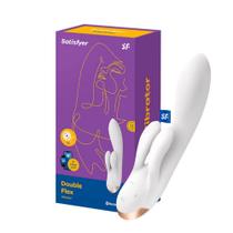 Vibrador Satisfyer Double Flex Controle de Aplicativo Estimulação do Ponto G e do Clitóris À prova d'água