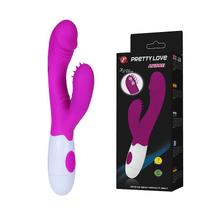 Vibrador silicone c/ rabbit movimento no clitóris