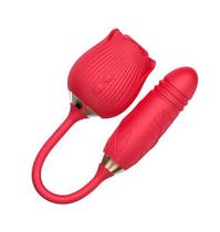Vibrador Sophie Rosa 2 em 1 com 7 Modos de Vibração, Vai e Vem e Pulsação Design Elegante e Prazer Inesquecível