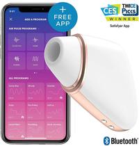 Vibrador Sucção Love Triangle por App Branco - Satisfyer