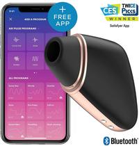 Vibrador Sucção Love Triangle por App Preto - Satisfyer