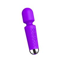 Vibrador Varinha Mágica com 20 Vibrações e 8 Níveis de Velocidade Roxo