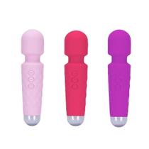 Vibrador Varinha mágica Estimuladora 10 Modos de Vibração em Silicone Macio Recarregável