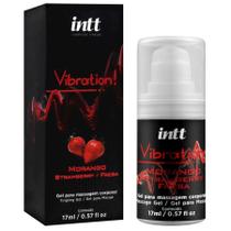 Vibration gel sabor morango 17g - intt