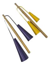 Vibratom - Agogô duplo mirim 17cm pintado