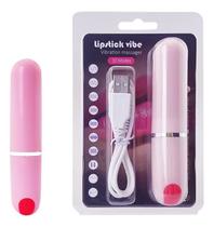 Vibrdaor Recarregável Formato Batom com 10 Modos de Vibração - Lipstick Vibe