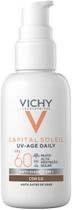 Vichy Capital Soleil Protetor Solar Facial Com Cor UV-Age Daily FPS60 5.0 - 40g