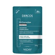 Vichy Dercos Oil-Correction Shampoo Purificante Cabelos Oleosos Refil 200g