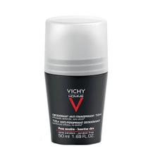 Vichy Homme Desodorante Roll-On para Peles Sensíveis 72H - 50ml