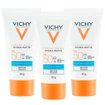 Vichy Hydra Matte Kit com 3 Unidades Protetor Solar Facial FPS50