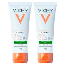 Vichy Idéal Soleil Purify Kit com 2 Unidades Protetor Solar Facial FPS70 40g