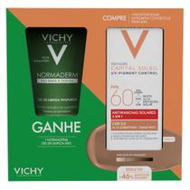 Vichy Kit - Gel de Limpeza Facial + Protetor Facial com Cor FPS60 3.0