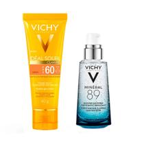 Vichy Minéral 89 Ideal Soleil Clarify Média Kit Hidratante Facial + Protetor Solar FPS60