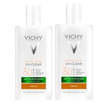 Vichy Protetor Solar Facial Capital Soleil Uv-Clear FPS60 4.0 Kit com 2 Unidades