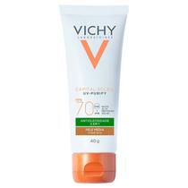 Vichy Protetor Solar Facial Cor Média Toque Seco Capital Soleil Purify FPS70 40g