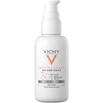 Vichy Protetor Solar Facial UV Age Daily Toque Seco Sem Cor FPS60 40g