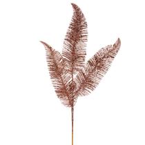 Vickerman Spray de Folhagem de Pena com Glitter Café Latte 62 cm Vickerman Spray de Folhagem de Pena com Glitter Café Latte 62 cm