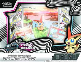 Victini Pokemon Box Fogo Branco E Raio Preto - Copag 35909
