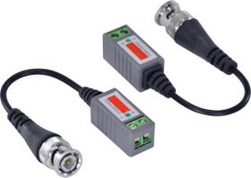 Video Balun com Extensao Passivo BNC X Cabo LAN PAR