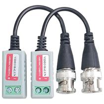 Video Balun Com Extensão Passivo Hd Bnc X Cabo Lan Utp (par) F018