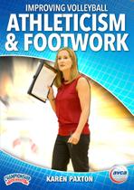 Vídeo de atletismo de voleibol e treinamento com os pés