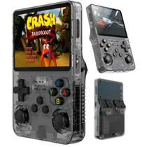 Vídeo Game Console Portátil R36S 64GB Mais De 15.000 Jogos Preto