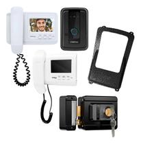 Vídeo Interfone Ivr 4, Protetor, Fechadura E Extensão Vídeo