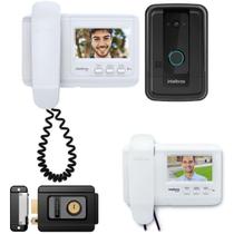 Vídeo Porteiro Eletrônico Campainha Intelbras Com 2 Modulo Internos Brancos Bivolt e Fechadura Fx 500 Vídeo Porteiro Eletrônico Campainha Intelbras Com 2 Modulo Internos Brancos Bivolt e Fechadura Fx 500