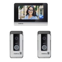 Video Porteiro Eletronico Intelbras Mvw 7070+ 2 Modulos Externos