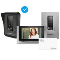 Video porteiro Intelbras touch screen Wi-Fi Allo wT7 Oficial