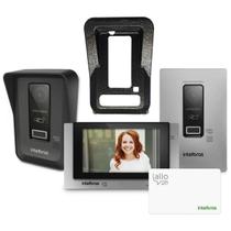 Video Porteiro Wifi Allo WT7 Intelbras Com Protetor Cinza