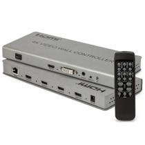 Video Wall Controlador 2x2, 4K, 4 Telas, HDMI