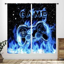 Videogame Curtains Lnepty Gamer para crianças Outer Space 42x63in