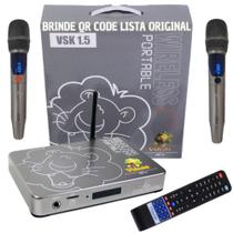 VIDEOKÊ VSK 1.5 COM 11.999 Canções / 2 Mic. S/fio / Lançamento 2026 / VIDEOKÊ
