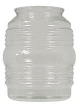 Vidro Balizador para Poste de Jardim Fechado boca 08 Transp