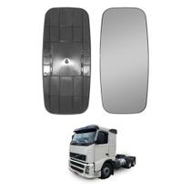 Vidro c Base Espelho p Volvo FH 2009 Convexo c Desembaçador