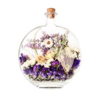 Vidro com jardim de flores secas PRIMAVERA - Florescência