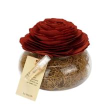 Vidro com Rosa de Madeira Le Jardin Sucré