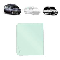 Vidro curvo lateral movel fiat ducato peugeot boxer citroen jumper teto alto 1997 a 2017 lado direito com furo 60,0 x 71,7 cm