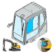 Vidro da Janela da Porta Volvo EC210 EC140B 14506774