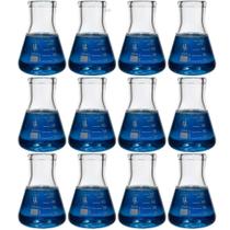 Vidro de borossilicato Erlenmeyer Karter Scientific 50mL x12