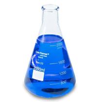 Vidro de laboratório Erlenmeyer Flask Cole-Parmer 2000mL Vidro de laboratório Erlenmeyer Flask Cole-Parmer 2000mL