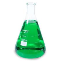 Vidro de laboratório Erlenmeyer Flask Cole-Parmer 3000mL Vidro de laboratório Erlenmeyer Flask Cole-Parmer 3000mL