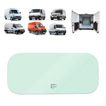 Vidro divisoria da cabine traseira fiat ducato peugeot boxer citroen jumper ford transit mercedes benz sprinter iveco 49,0 x 22,0 cm adaptacao
